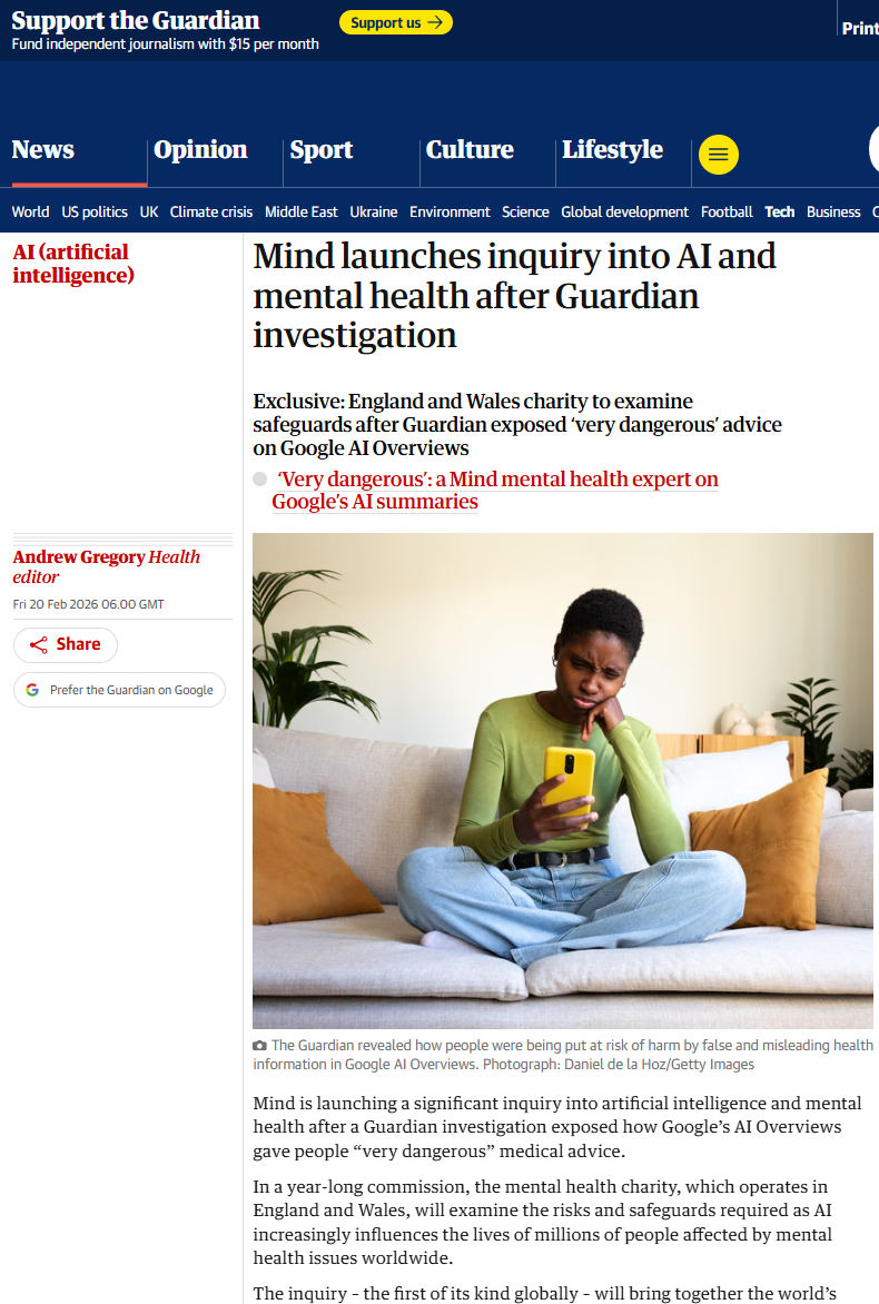 Illustration representing the effects of AI on thinking and wellbeing